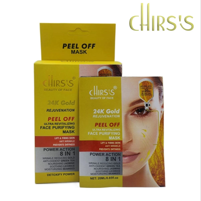 CHIRS'S 24k Gold Rejuvenation Peel Off Face Purifying Mask CHIRS'S 24k Gold Rejuvenation Peel Off Face Purifying Mask