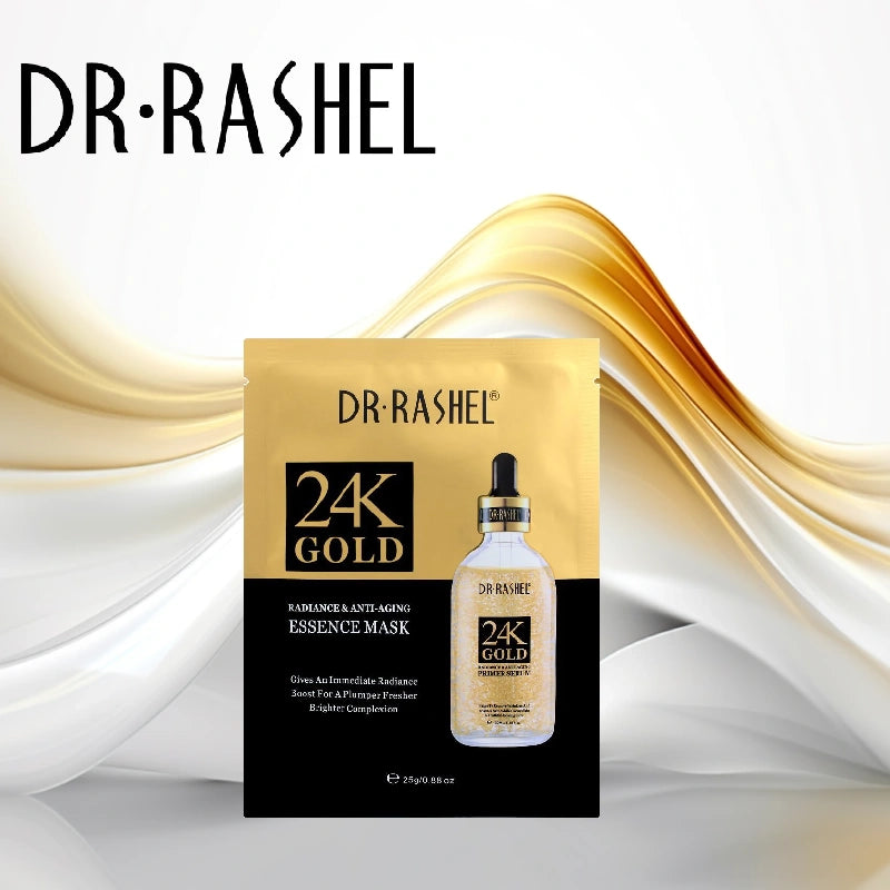 Dr.Rashel 24K Gold Radiance & Anti-Aging Essence Mask - Single Dr.Rashel 24K Gold Radiance & Anti-Aging Essence Mask - Single