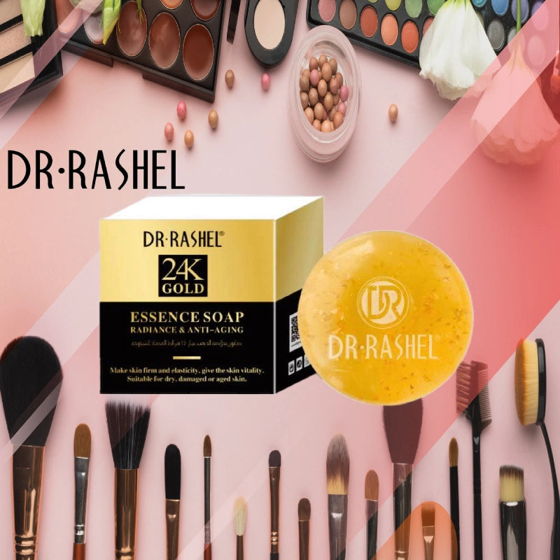 Dr.Rashel 24K Gold Radiance & Anti Aging Essence Soap - 100gms Dr.Rashel 24K Gold Radiance & Anti Aging Essence Soap - 100gms