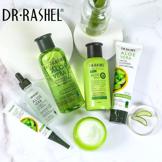 Dr.Rashel Aloe Vera Skin Natural Soothing & Moisture Skin Care Series - Pack Of 6 With Box