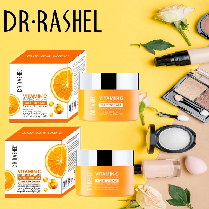 Dr.Rashel Vitamin C Day Cream + Night Cream - Pack Of 2 Dr.Rashel Vitamin C Day Cream + Night Cream - Pack Of 2