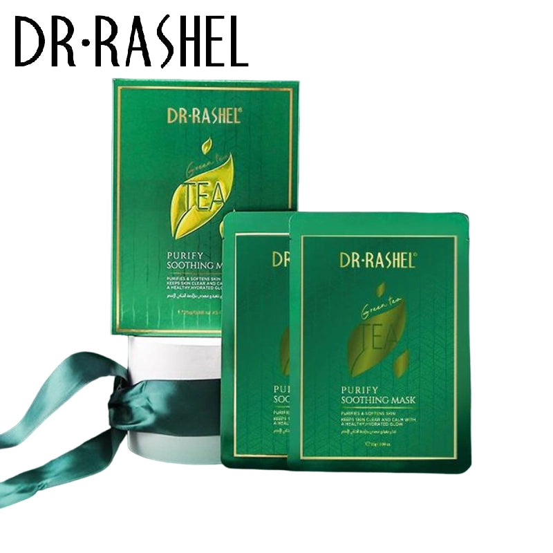 Dr Rashel Green Tea Purify Soothing Mask Sheets Pack Of 5 Dr Rashel Green Tea Purify Soothing Mask Sheets Pack Of 5