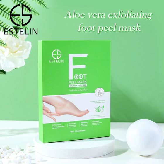 ESTELIN Foot Care Series Aloe Vera Exfoliating Foot Peel Mask 40g - 2pairs