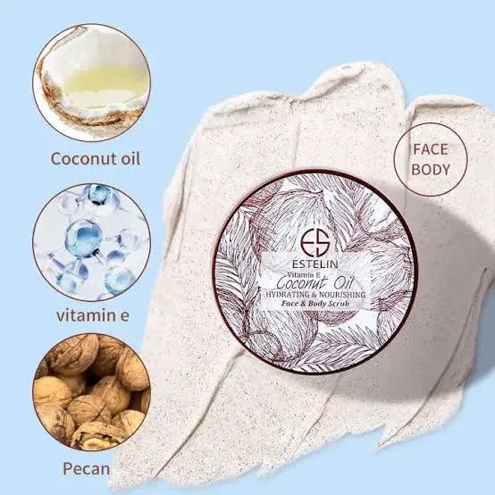 ESTELIN Coconut Oil Face & Body Scrub ESTELIN Coconut Oil Face & Body Scrub