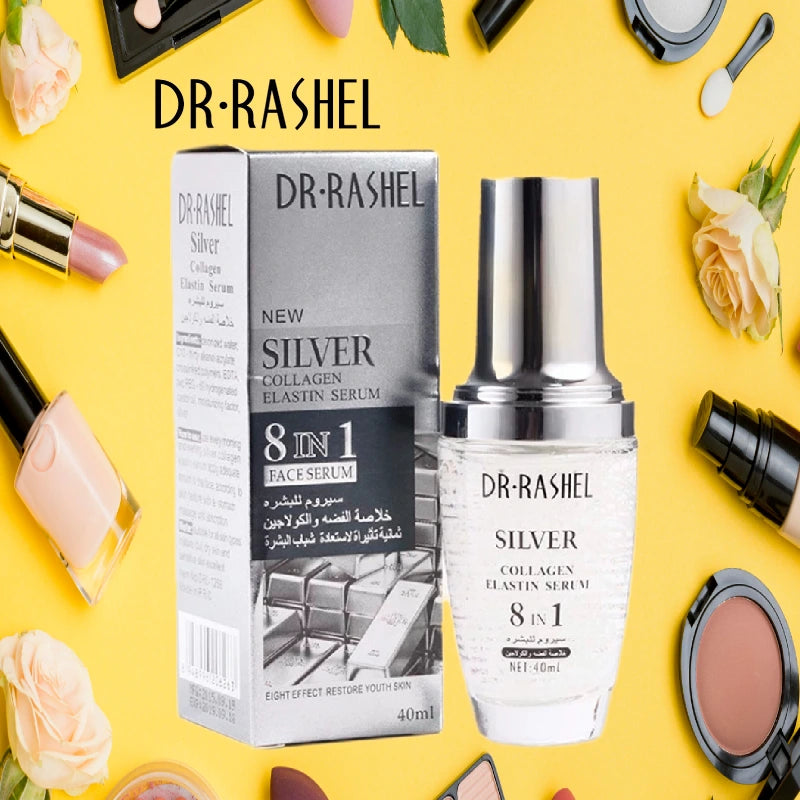 Dr.Rashel New 8 In 1 Collagen Elastin Face Serum - 40ml - Silver Dr.Rashel New 8 In 1 Collagen Elastin Face Serum - 40ml - Silver