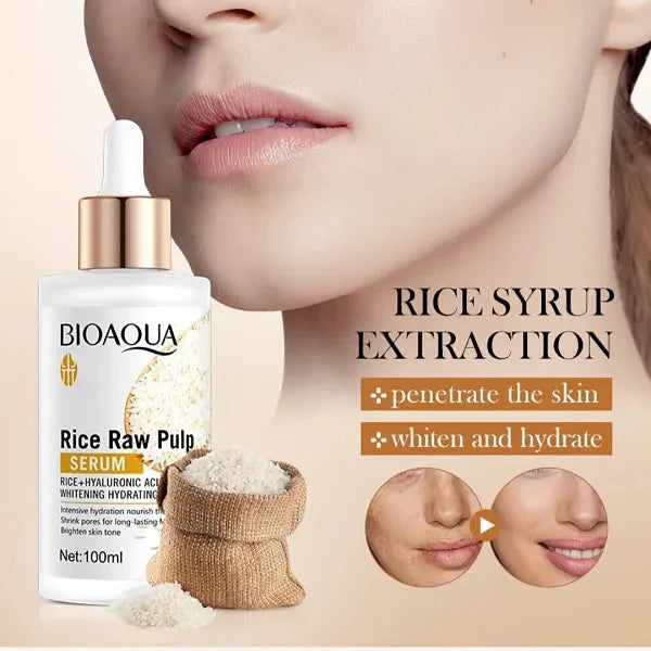 BIOAOUA Hyaluronic Acid Rice Raw Pulp Essence Face Serum 100ml BIOAOUA Hyaluronic Acid Rice Raw Pulp Essence Face Serum 100ml