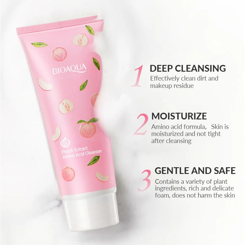 Bioaqua Peach Extract Amino Acid Cleanser 100g Bioaqua Peach Extract Amino Acid Cleanser 100g