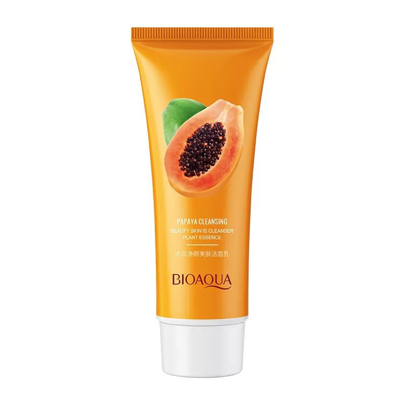 BIOAQUA Papaya Moisturizing Gentle Deep Cleansing Facial Cleanser 100g BIOAQUA Papaya Moisturizing Gentle Deep Cleansing Facial Cleanser 100g