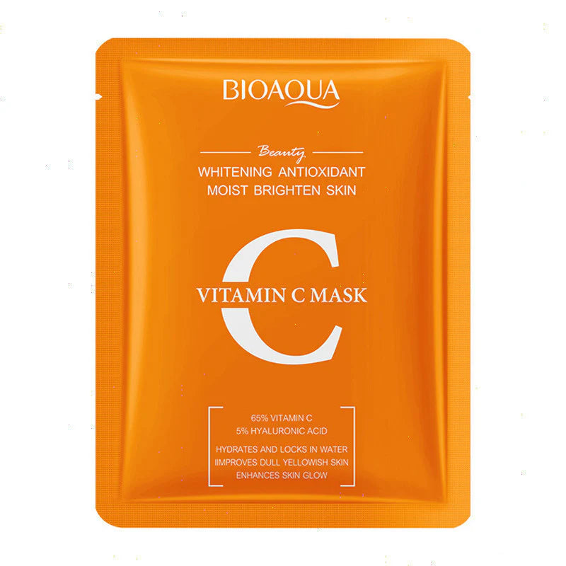 BIOAQUA Vitamin C Whitening Antioxidant Moist Brighten Facial Sheet Mask BIOAQUA Vitamin C Whitening Antioxidant Moist Brighten Facial Sheet Mask