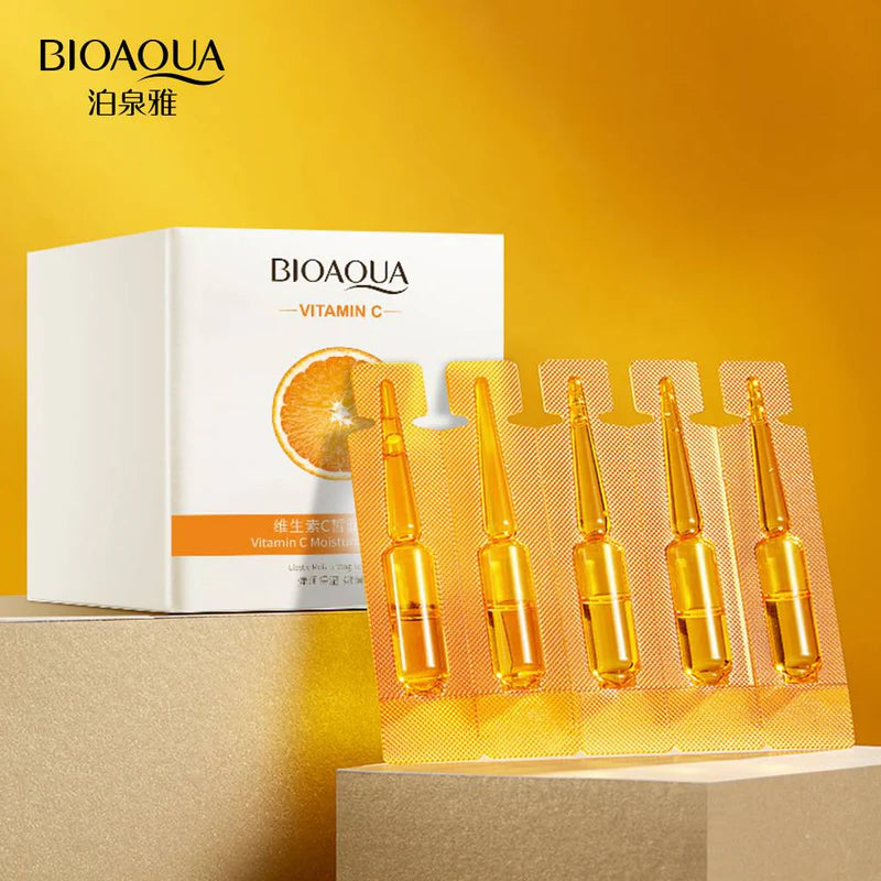 Bioaqua Vitamin C Moisturizing Hydrating Essence Skin Serum 2ml X 20pcs Bioaqua Vitamin C Moisturizing Hydrating Essence Skin Serum 2ml X 20pcs