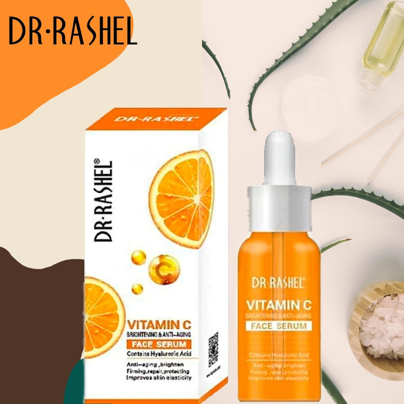 Dr.Rashel Vitamin C Brightening & Anti Aging Face Serum + Facial Cleanser - Pack Of 2 Dr.Rashel Vitamin C Brightening & Anti Aging Face Serum + Facial Cleanser - Pack Of 2