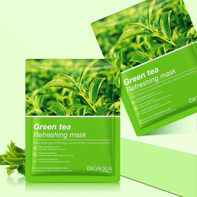 BIOAQUA Green Tea Refreshing Face Sheet Mask BIOAQUA Green Tea Refreshing Face Sheet Mask
