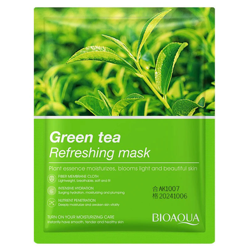 BIOAQUA Green Tea Refreshing Face Sheet Mask BIOAQUA Green Tea Refreshing Face Sheet Mask
