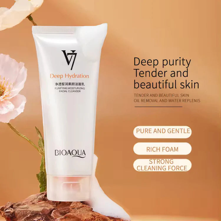 Bioaqua V7 Deep Hydration Moisturizing Facial Cleanser Bioaqua V7 Deep Hydration Moisturizing Facial Cleanser