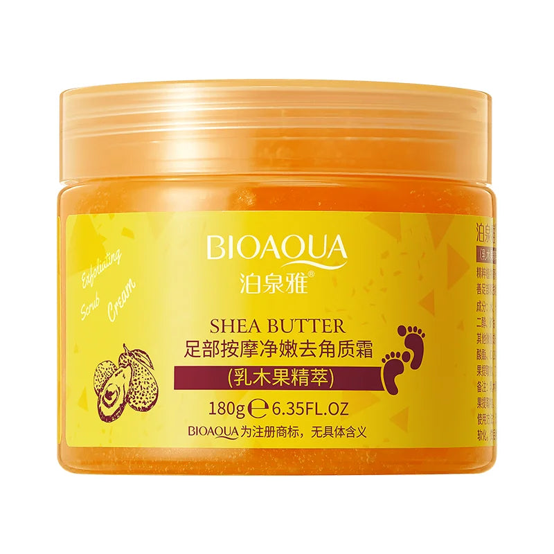 BIOAQUA Shea Butter Foot Massage Exfoliating Scrub 180gm BIOAQUA Shea Butter Foot Massage Exfoliating Scrub 180gm
