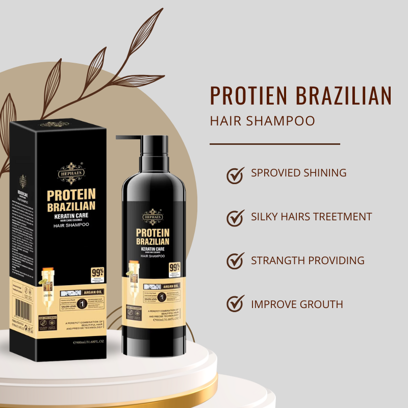 Hephaes Protein Brazilian Keratin Care Hair Shampoo Hephaes Protein Brazilian Keratin Care Hair Shampoo