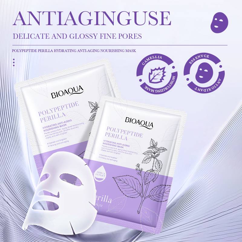 Bioaqua Polypeptide Perilla Hydrating Anti-Aging Face Sheet Mask Bioaqua Polypeptide Perilla Hydrating Anti-Aging Face Sheet Mask