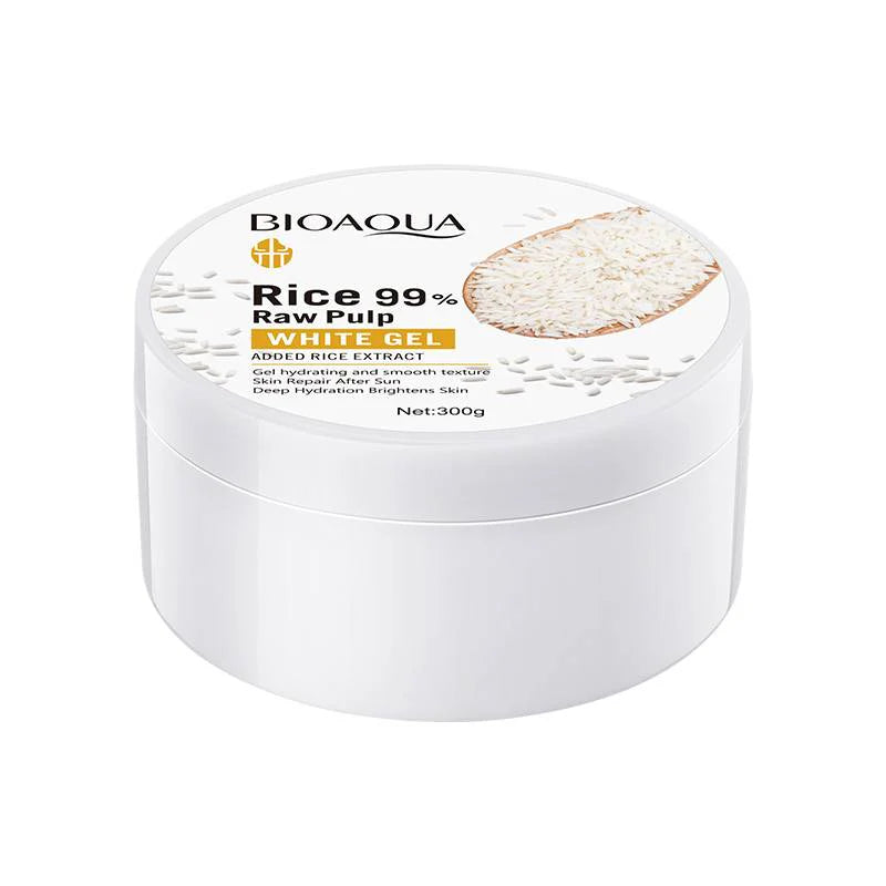 Bioaqua Rice Raw Pulp White Gel Moisturizing Brightening Gel 300g Bioaqua Rice Raw Pulp White Gel Moisturizing Brightening Gel 300g