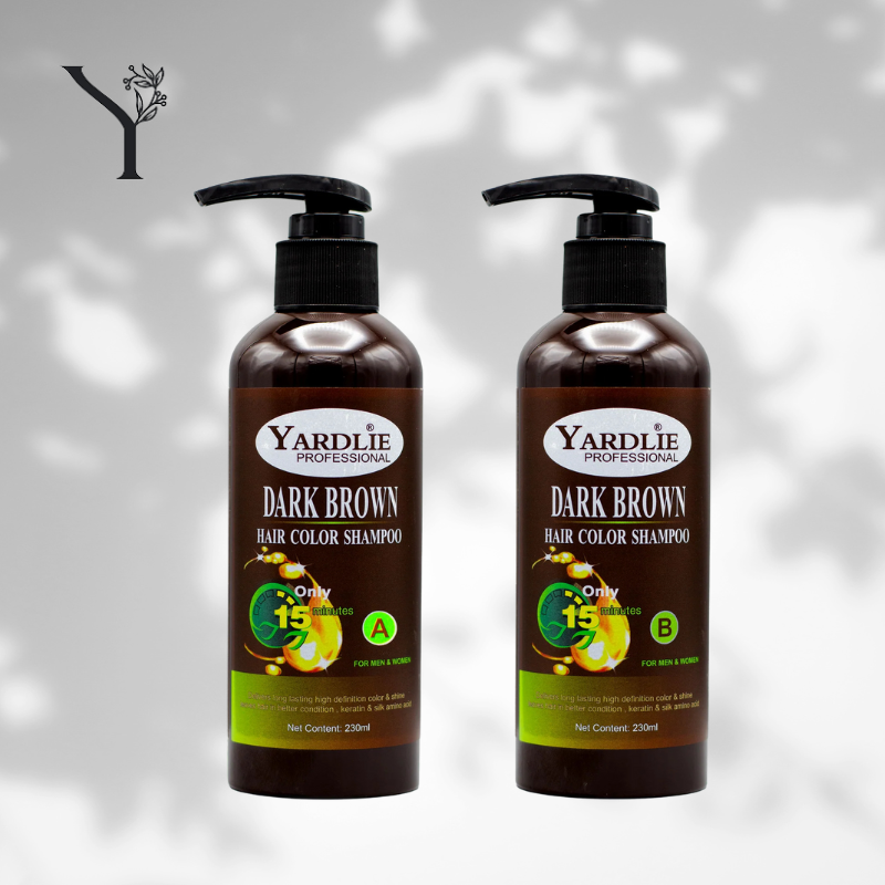 Yardlie Dark Brown Hair Color Shampoo 460ml Yardlie Dark Brown Hair Color Shampoo 460ml