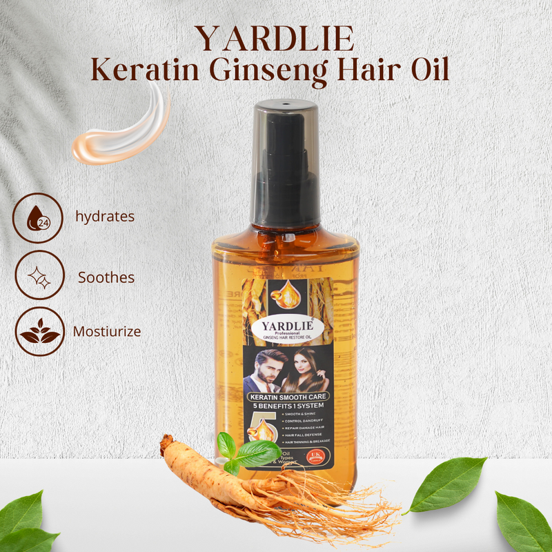 Yardlie Ginseng Keratin Hair Oil Anti Danddruff Yardlie Ginseng Keratin Hair Oil Anti Danddruff