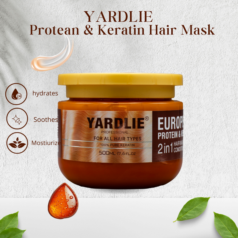 Yardlie European Keratin & Protien Hair Mask 500ml Yardlie European Keratin & Protien Hair Mask 500ml