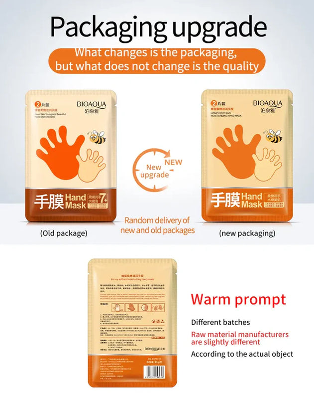 BIOAQUA Honey Hand Care Mask Sheet Gloves 1 Pair BIOAQUA Honey Hand Care Mask Sheet Gloves 1 Pair