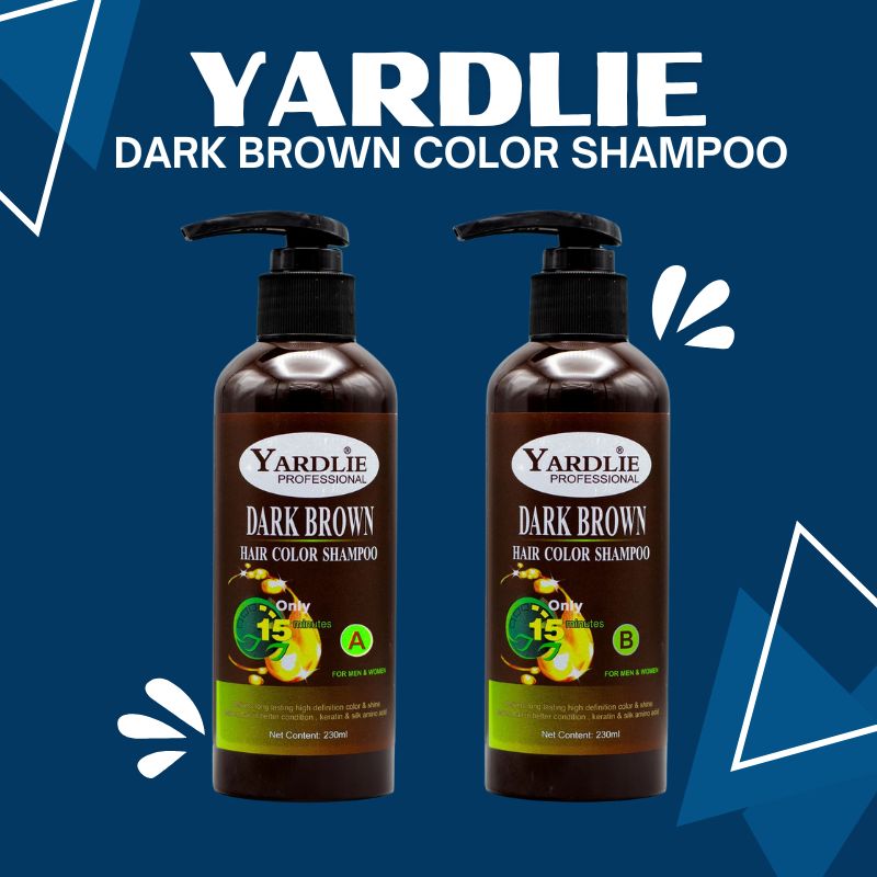 Yardlie Dark Brown Hair Color Shampoo 460ml Yardlie Dark Brown Hair Color Shampoo 460ml