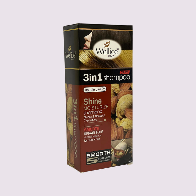 Wellice Pro-V 3 in 1 Almond  shampoo (400g) Wellice Pro-V 3 in 1 Almond  shampoo (400g)