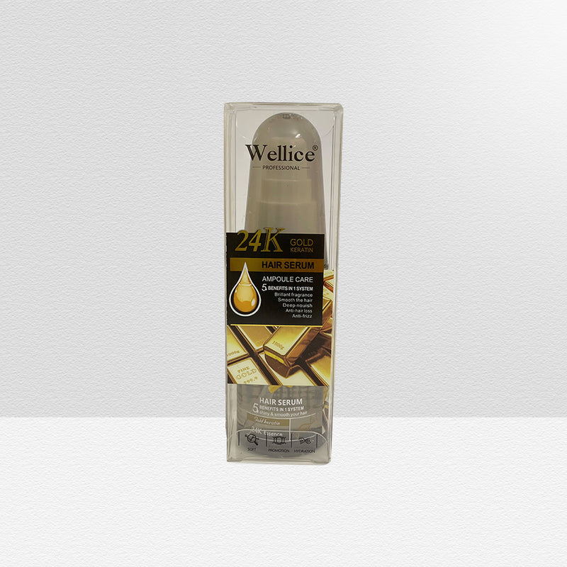 Wellice 24K Gold Keratin Shampoo & 24k Gold Hair Serum Deal Wellice 24K Gold Keratin Shampoo & 24k Gold Hair Serum Deal