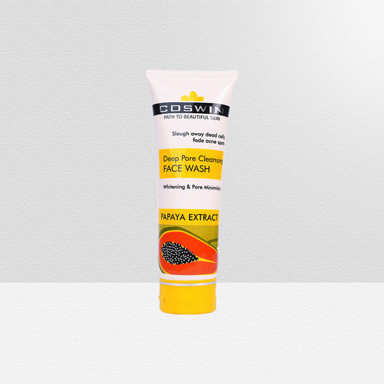 Coswin Deep Pore Cleansing Face Wash with Papaya Extracts (100ml)