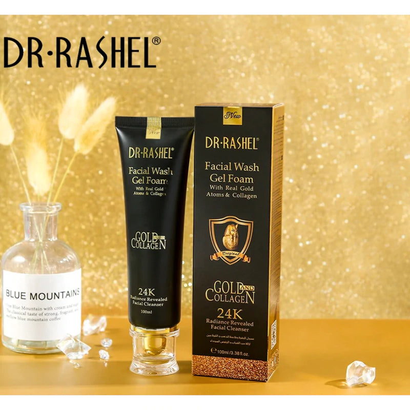 Dr. Rashel 24K Gold Facial Wash Gel Foam with Real Gold Atoms and Collagen Dr. Rashel 24K Gold Facial Wash Gel Foam with Real Gold Atoms and Collagen