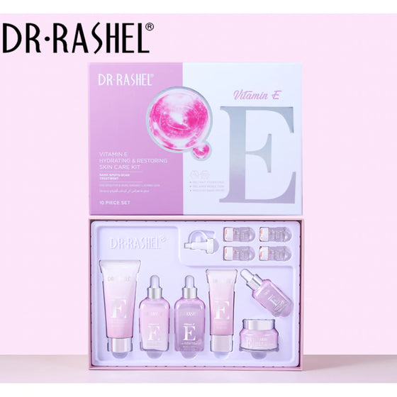 Dr. Rashel Vitamin E Hydrating & Restoring Skin Care Kit (Set of 10)