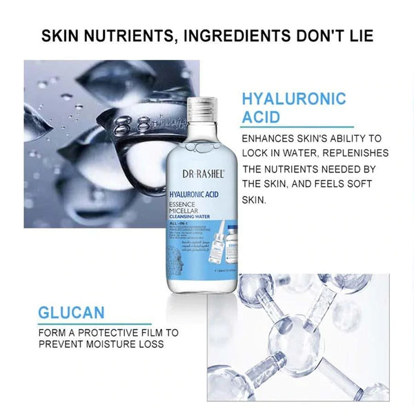 Dr. Rashel Hyaluronic Acid Essence Micellar Cleansing Water Dr. Rashel Hyaluronic Acid Essence Micellar Cleansing Water