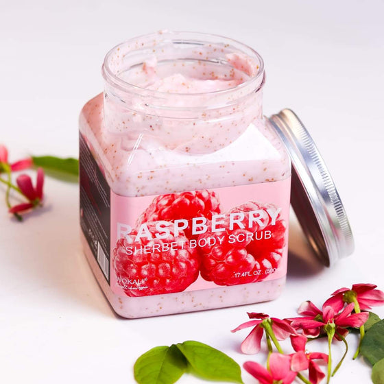 Wokali Raspberry Body Scrub (350ml)