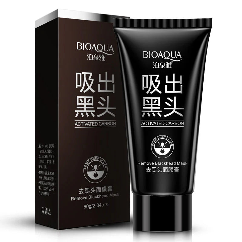 Bioaqua Black Suction Activated Carbon Remove Blackhead Mask (BQY88478）