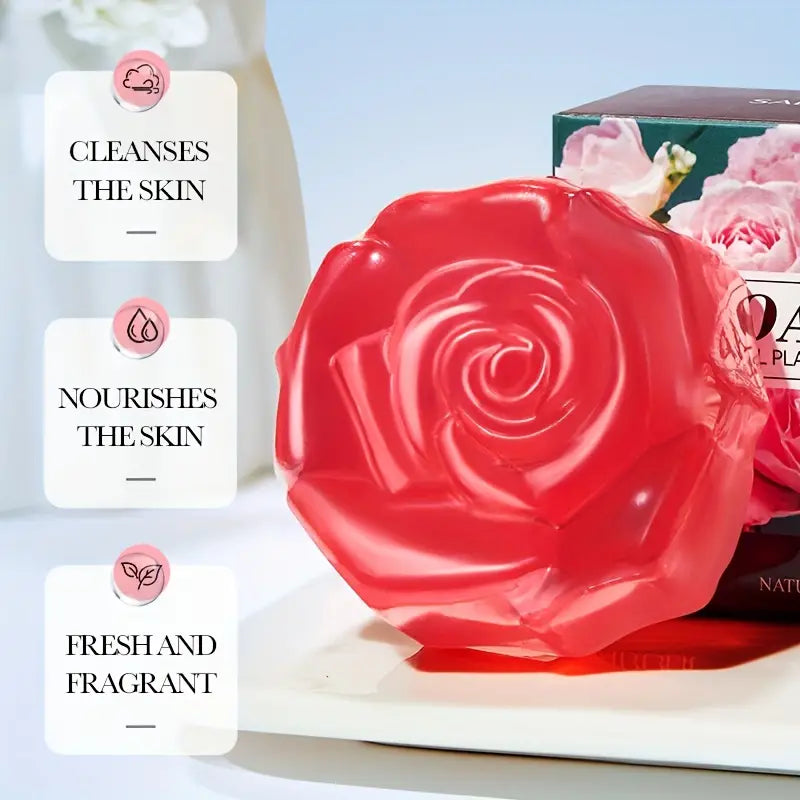 Sadoer Organic Rose Flower Fragrant Soap