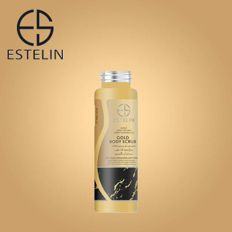 DR RASHEL ESTELIN BODY SCRUB - ANTI-AGING, EXFOLIATING, ANTI-TOXIN - GOLD