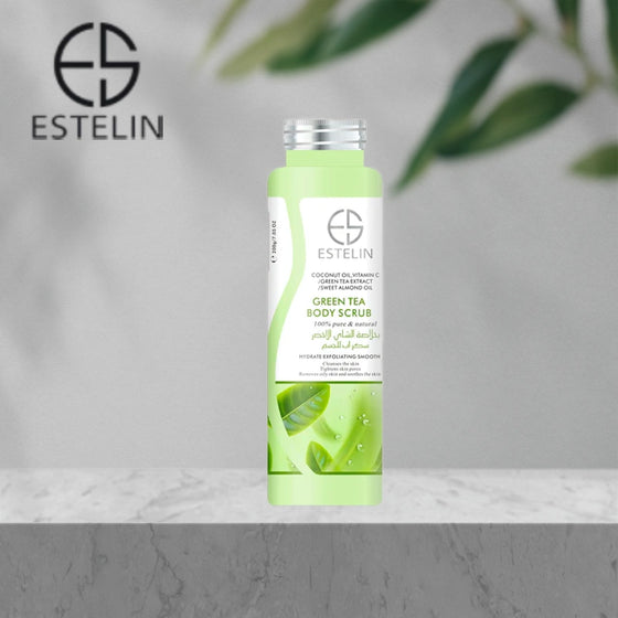 ESTELIN Bath Salt Soothing Body Scrub Exfoliating - Green Tea