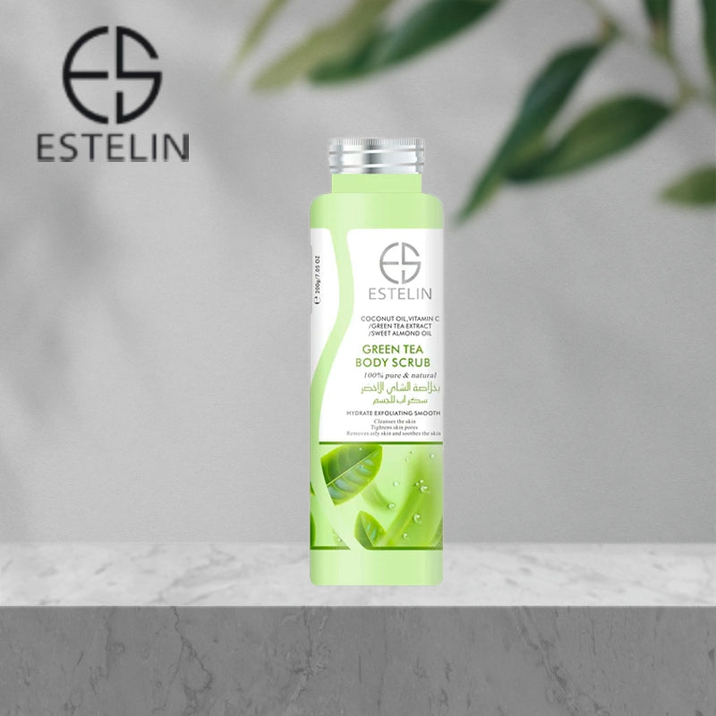 ESTELIN Bath Salt Soothing Body Scrub Exfoliating - Green Tea