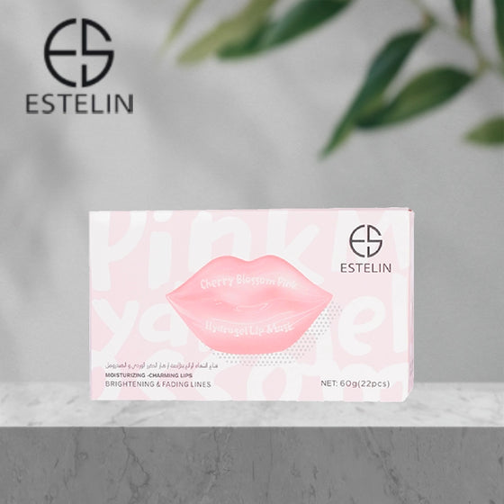 ESTELIN Cherry Blossom Pink Hydrating Lip Patch Sleeping Lip Mask - 22 Pcs