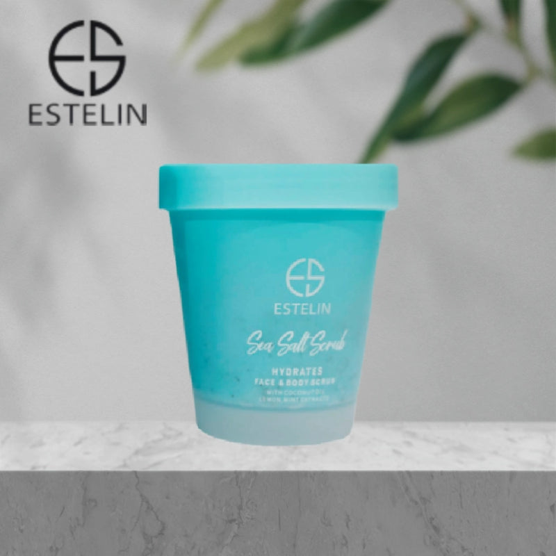 Estelin Sea Salt Scrub Hydrates Face & Body Scrub by Dr.Rashel - 280g