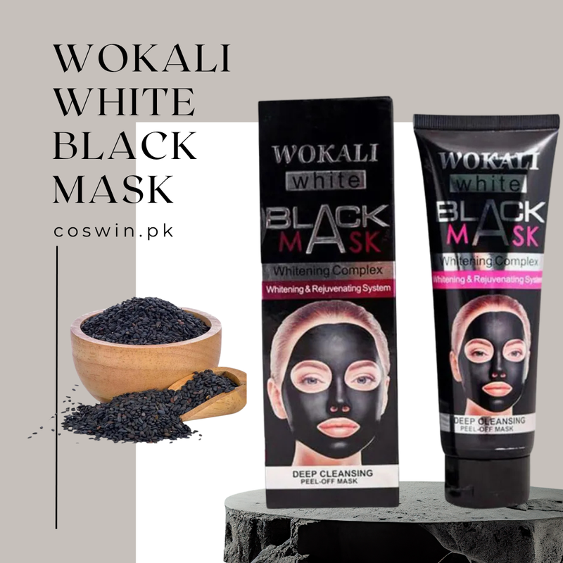Wokali White Black Head Face Mask