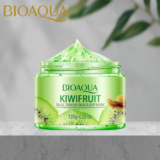 BIOAQUA Kiwifruit Snail Tender Skin Sleep Mask