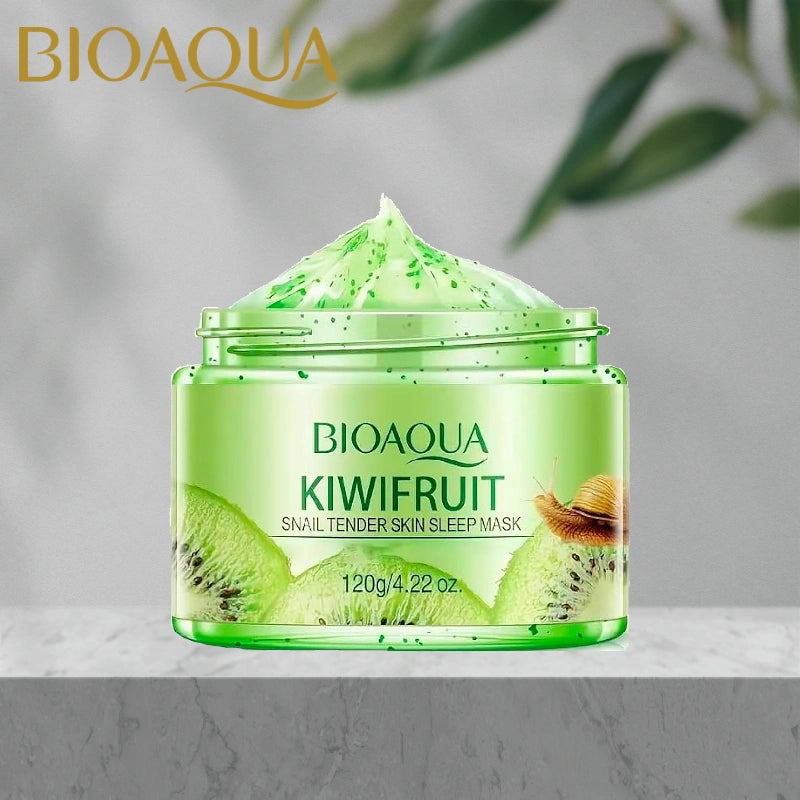 BIOAQUA Kiwifruit Snail Tender Skin Sleep Mask