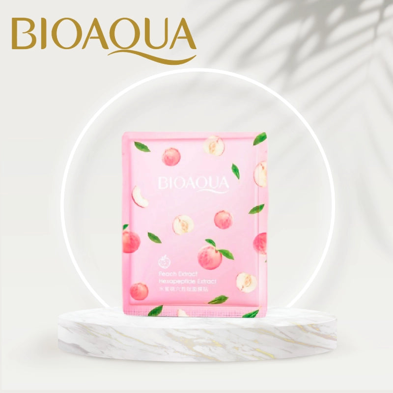 BIOAQUA Peach Extract Hexapeptide Extract Facial Mask 30g