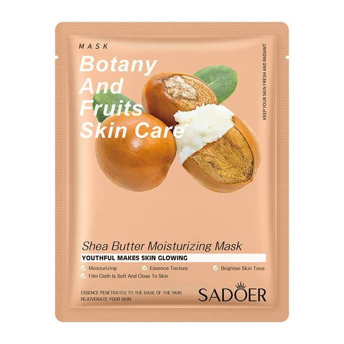 Sadoer Botany And Fruits Shea Butter Moisturizing Face Sheet Mask