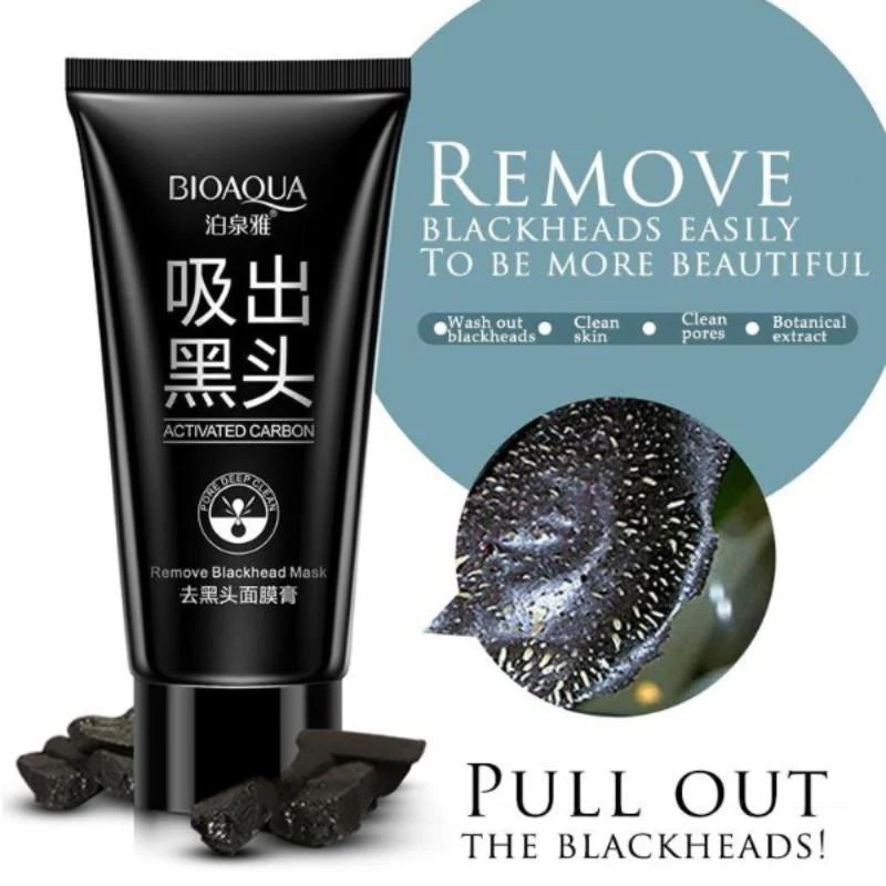 Bioaqua Black Suction Activated Carbon Remove Blackhead Mask (BQY88478）