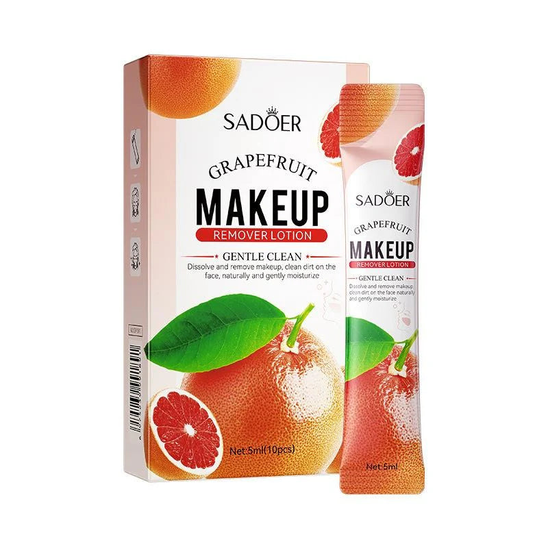 Sadoer Grapefruit Makeup Remover Lotion 5ml*10Pcs