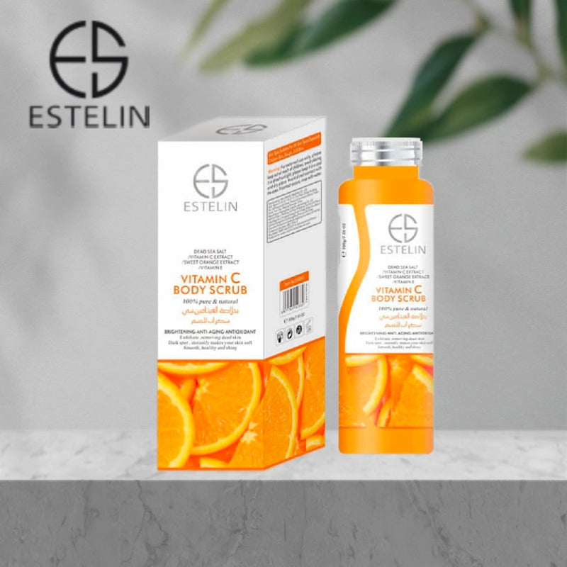ESTELIN Moisturizing and Exfoliating Whitening VC Body Scrub - Vitamin C