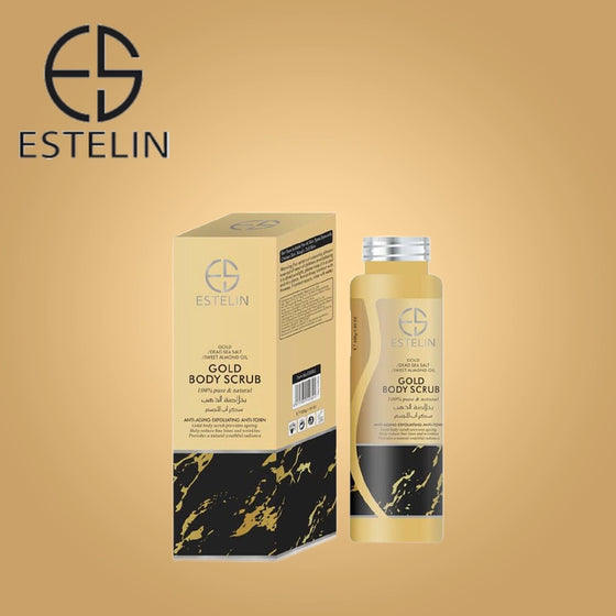 DR RASHEL ESTELIN BODY SCRUB - ANTI-AGING, EXFOLIATING, ANTI-TOXIN - GOLD